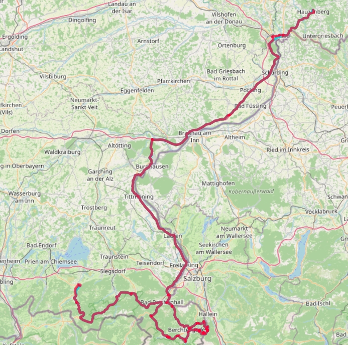 Streckenverlauf Tag 1